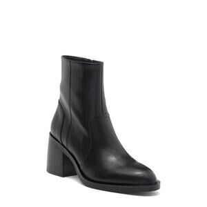 Steve Madden Phillie Block Heel Leather Ankle Boot Women’s Size 10